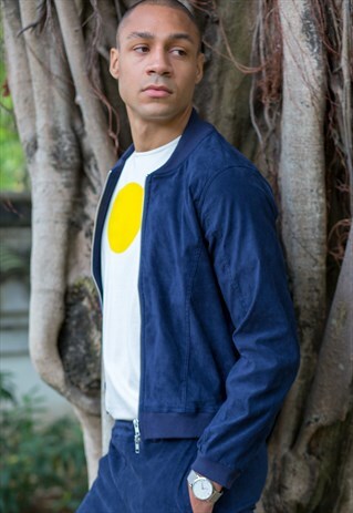 DALLAS FAUX SUEDE BOMBER JACKET