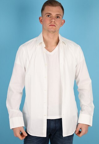 VINTAGE BOSS WHITE SHIRT NS208