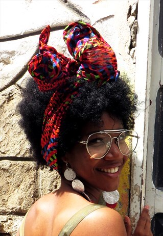 AFRICAN FABRIC HEAD WRAP HEAD BAND