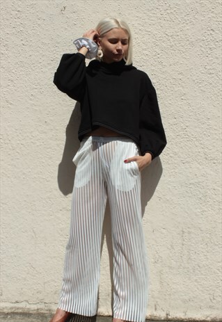 TRANSPARENT TRACK PANTS