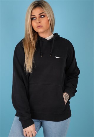 VINTAGE NIKE HOODIE IN BLACK NH56