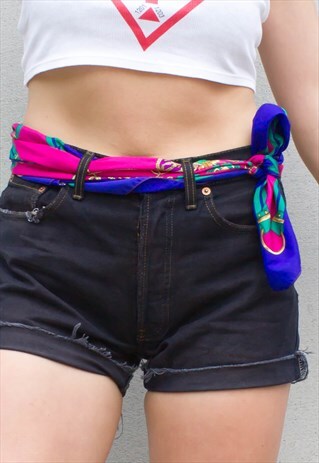 VINTAGE 80'S HIGH WAIST BLACK LEVI SHORTS