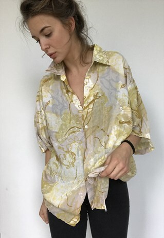 PATTERNED OVERSIZED RETRO VINTAGE UNISEX FESTIVAL SHIRT