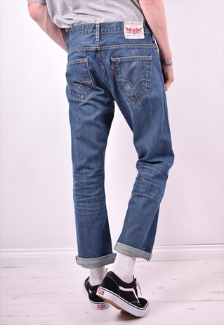 LEVI'S MENS VINTAGE JEANS W34 L30 BLUE 90'S