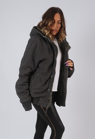 BASSETT CREEK JACKET OVERSIZED FAUX FUR BOMBER UK 14 (AKDH)