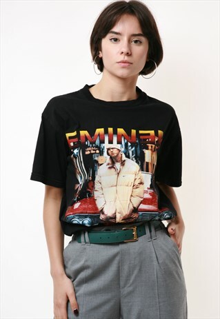EMINEM GRAPHIC PRINT VINTAGE OLDSCHOOL T-SHIRT 17896