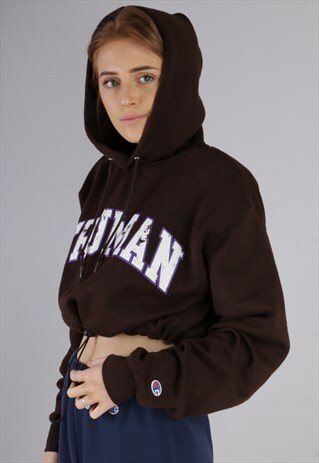 VINTAGE REWORKED CROPPED CHAMPION HOODIE Z1066