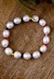 LARGE PEARL MULTICOLOUR BEAD MIX BRACELET 90S Y2K JEWELLERY