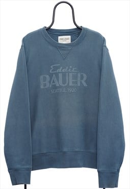 Vintage Eddie Bauer Graphic Blue Sweatshirt Womens