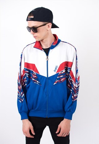 JAKO VINTAGE 90S COLOUR BLOCK BOMBER JACKET