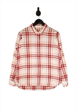 Barbour Shoreline Shirt Check Women's Size UK 12 Relaxed Fit