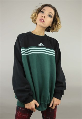 VINTAGE 90S OVERSIZED ADIDAS SWEATER SWEATSHIRT