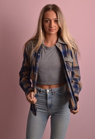 CHECK FLANNEL SHIRT GRS604
