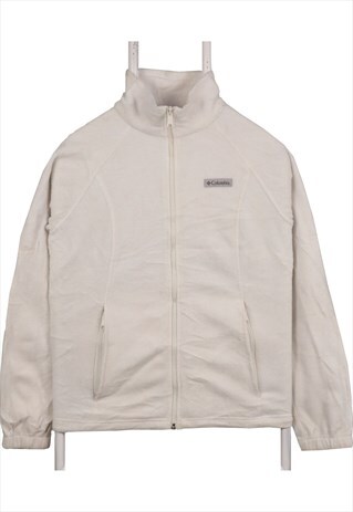 Vintage 90's Columbia Fleece Jumper Full Zip Up Spellout