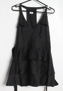 Vintage Oasis Y2K Racerback Tie Mini Dress Black