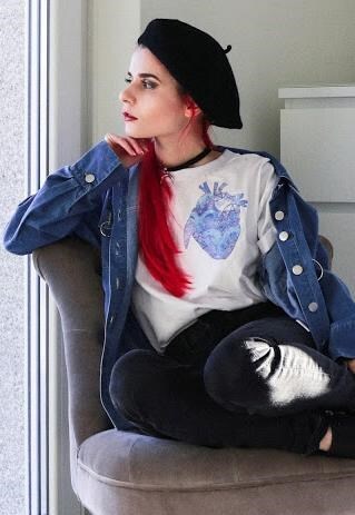 WITCH ANATOMICAL HEART POCKET TEE WHITE