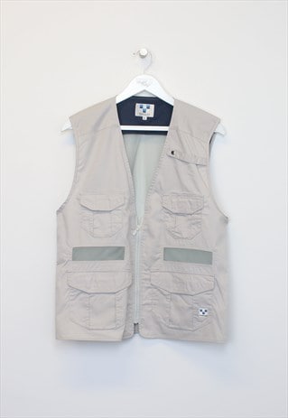 Vintage Teagles vest in grey. Best fits L