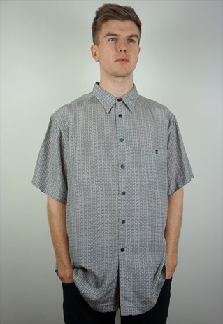 PURE SILK PATTERNED SHIRT