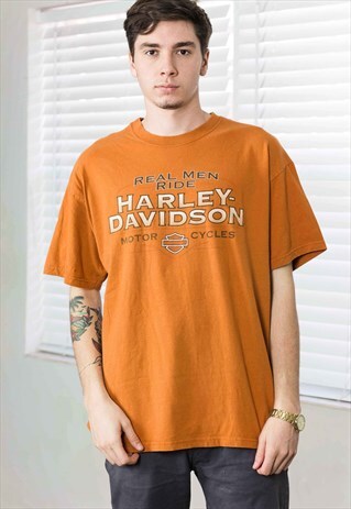 VINTAGE HARLEY-DAVIDSON T-SHIRT LOGO 90S XL 9.9