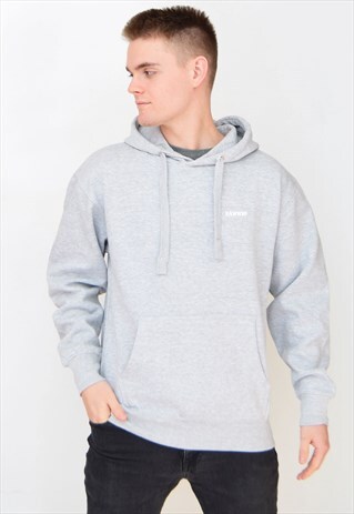 GREY RAWWW (WHITE) HOODIE