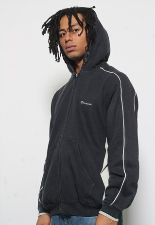 VINTAGE CHAMPION HOODIE BLUE