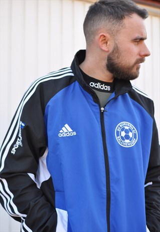 00'S Y2K ADIDAS FOOTBALL WINDBREAKER TRACK JACKET