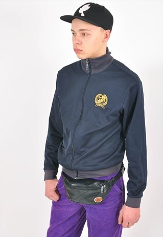 VINTAGE ADIDAS TRACK JACKET IN BLUE