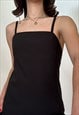 Y2K VINTAGE OFFICE SIREN BLACK MINI DRESS