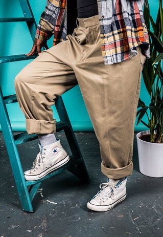 VINTAGE DOCKERS TROUSERS IN BEIGE