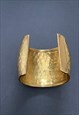 80'S VINTAGE LADIES BRACELET GOLD COSTUME JEWELLERY CUFF 