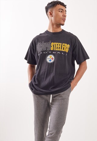 VINTAGE PITTSBURGH STEELERS GRAPHIC PRINT T-SHIRT