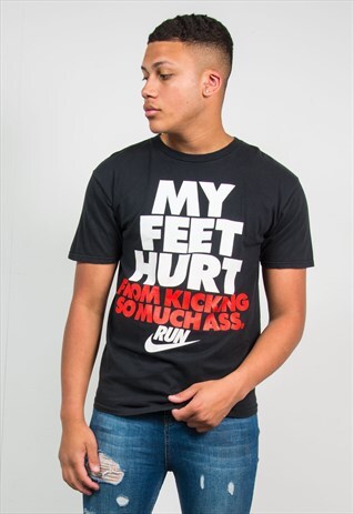 NIKE T-SHIRT RUN SLOGAN