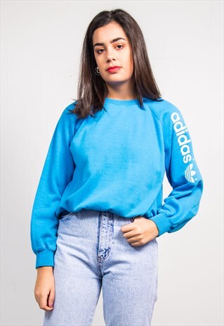 90'S VINTAGE BLUE ADIDAS SWEATSHIRT JUMPER