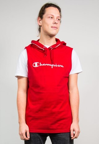 CHAMPION 90'S SLEEVELESS HOODIE SWEATSHIRT TANK