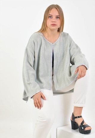 VINTAGE OVERSIZE KIMONO IN GREY