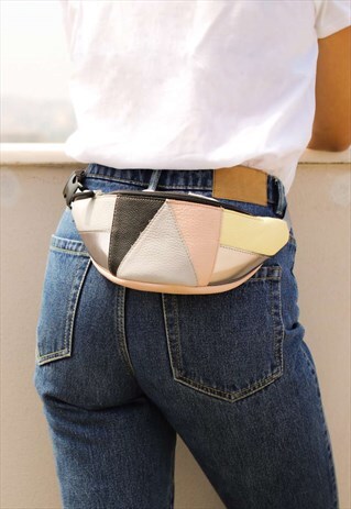 BUM BAG IN MULTI COLOR LEATHER