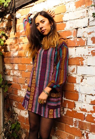 FAIRTRADE PINK & YELLOW DUNGAREE / OVERALL DRESS