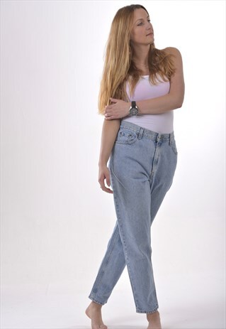 LEVI'S LIGHT BLUE HIGH WAISTED DENIM JEANS
