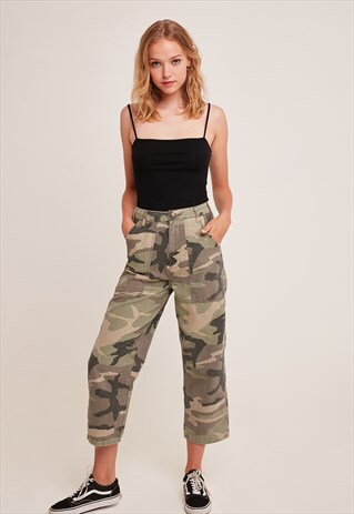 SUBDUED CAMO COMBAT TROUSERS