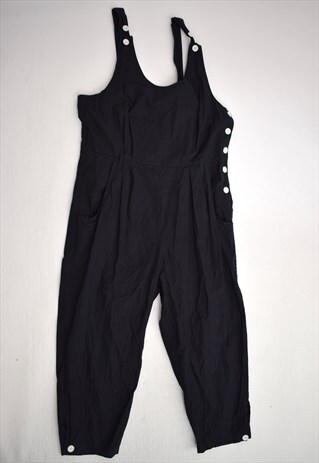 VINTAGE 90S WHISPERS BLACK LIGHTWEIGHT JUMPSUIT