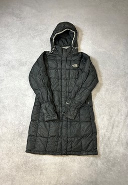 The North Face 600 Puffer Coat Longline with Hood and Logo