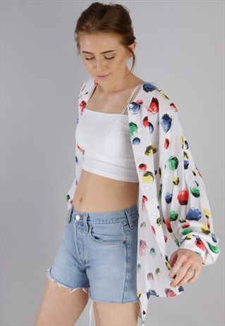VINTAGE POLKA DOT SHIRT Z115