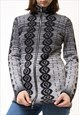 XESS BABA MERINO WOOL TURTLENECK ABSTRACT PATTERN WOMAN 5552