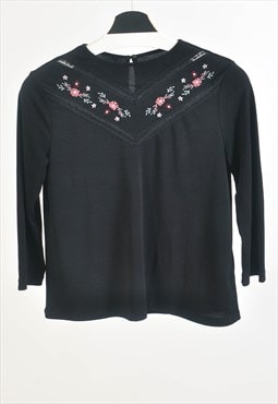 Vintage 70s blouse in black