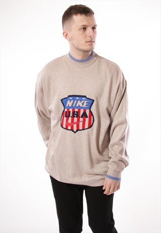 90S VINTAGE VTG NIKE AMERICAN JUMPER SWEATER 13110
