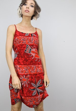 VINTAGE 90S PATTERNED SUMMER DRESS