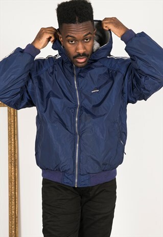 VINTAGE 80'S USA ADIDAS REVERSIBLE SPORT PARKA / S0403