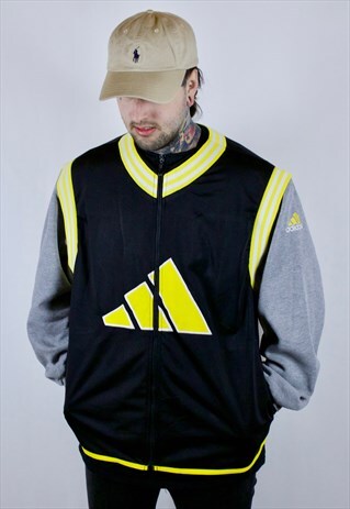VINTAGE ADIDAS SWEATSHIRT WITH DETACHABLE SLEEVES