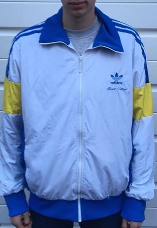 MENS WHITE RARE ADIDAS ALLCOURT EDITION ZIPPER ADIDAS JACKET