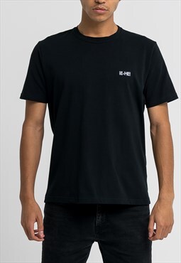 EHE Apparel Embroidered logo T-shirt black
